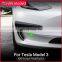 Тример передней лопасти для автомобиля Tesla Model 3. Аксессуары для Tesla Model 3. Антиблокировочная система (ABS), углеродное волокно, черный и белый цвета. Автомобильные аксессуары для Tesla Model Three