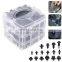 Car Retainer Clips & Plastic Fasteners Kit 16 kinds black Rivet auto Clips set