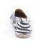 women fashion zebra PU canvas shoes