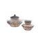 Hot Selling Fashion Retro Style Coffee And White Decorative Ceramic Jars And Vase Container