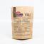 Biodegradable  Customized Print 100g Packaging Bag recyclable chip Stand Up Pouch Kraft Paper tea Coffee bag