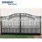 Laser Cut Custom Fabrication Aluminum Powder Coated Gate Designs Metal Sliding Garden Fence Gate factory
