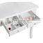 Dressing Table Set with Stool and Heart shape Mirror Vanity Furniture bedroom White