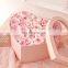 Recycled paper big clear hearted shaped chocolate box paper boards for gifts display