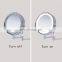 2021 Stainless Steel Decorative 360 Degree Rotation Wall Mirror 5X Magnifying Round household LED Wall Mirror with LED Lights