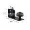 Barn Door Floor Guide Wall Mount Stay Roller Flush Bottom Black Powder Coated for Sliding Barn Doors with Felt Strip