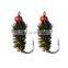 JOHNCOO Hand Made Artificial Fly Fishing Lures 12#14#16#18# Bee Insect Bionic Bait Floating Water Fishing Flies