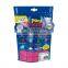 Custom plastic zipper stand up packaging pouch toy storage bag with clear window