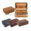 Custom Luxury pu leather Cedar lining Carry Portable Waterproof humidor Travel Leather Cigar Case