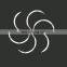 HDK Surgical Suture with Needle 420/304 Stainless Steel 1/2 3/8 1/4 round cutting reverse