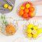 Creative Wire Countertop Golden Iron Vegetable Storage Fresh Gift Storage Metal Mesh Kitchen Fruit Basket