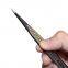 Precision stainless steel hard anti-static tweezers Bird's nest hair picking clip Maintenance tweezers Pointed straight head with texture 16 tweezers