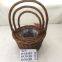 Arc Top Shape Wicker Basket For Gardening Cheap Empty Wicker 