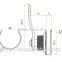 2015 FEILEI A-400-1 China factory file cabinet cam lock