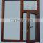 AS2047 Standard windows with wooden color and double glazed windows for Air Tightness Aluminum Windows