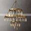 Axis Three Tier Farmhouse Pendant Light Black Iron Retro Chandeliers Living Room Bedroom Foyer Led Chandelier 48\