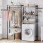 Toilet washing machine storage rack  Floor to floor toilet storage rack   Balcony bathroom toilet rack   basin rack
