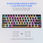 OEM 7 Bright Colors RGB Colorful Backlit 60 Keys Keyboards Ergonomics Wired Mechanical Gaming Keyboard