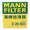 Original Genuine MANN Cabin Filter Car Engine Filter C26003 17801-31120 For TOYOTA LEXUS