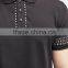 2016 Custom Mens Black Rivet Details Polo Shirts