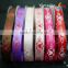 Polyester satin patterned ribbon