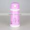 Double wall pink vacuum flask for kids with inner cap straw and carabiner vacuum flask                        
                                                                                Supplier's Choice
