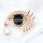 2016 Luxury Fashion Big Crystal Eyes Shape Brooches For Women Dress