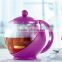 China supplier clear glass coffee tea pot