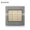 Haiyi UK Standard 4 Gang 1 Way Light Wall Touch Switch