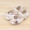 Cute baby girl sandals beige and pink with pearl baby girls dress shoes kids sandals
