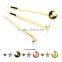Hot Sale Nickel Free Bobby Pin Moon Star Crystal Hair Clip For Girl