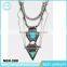 colorful accessories wholesale natural stone arrowhead pendant necklace