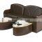 Graceful wooden pedicure spa chair foot spa massage with fiberglass washing basin