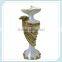 Unique resin silver plated european candlestick