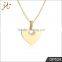 Fashion high quality gold color heart shape pendant