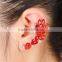 YiWu Factory Direct Rhinestone Rivet Punk Style Ear Cuff Gold Earrings Jewelry