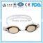 Custom competition swimming goggles in blue lens , triathlon swimming goggles , waterproof swimming goggles