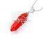 Beautiful 1pcs Red Agate Handmade Wirewrap Pendant Charm Necklace Wholesale