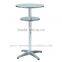 Outdoor aluminum curve high bar table for sale