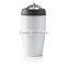 Portable double wall sport vacuum stainless steel travel mug with carabiner