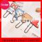 Smile face PVC bookmark and 2 o metal ring binder clip
