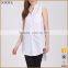 Wholesale Long Style New Model Sleeveless Shirts for Women 2016 Blank Shirt