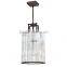 Popular silver modern crystal pendant light