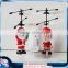 Novel design good quality christmas toy remote control helicopter flying Santa Claus 2015 hot christmas crafts