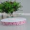 Flowers ribbon with white edged