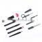 White dot pattern girls manicure makeup brush kit