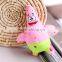 Hot selling funny plush patrick star keychain