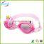 Lovely soft silicone cartoon kids swimming goggles