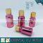 Purple electroplating glass essential oil bottle with cap and reducer plug