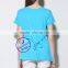 Custom 100% cotton jersey printed short sleeve maternity t shirt
